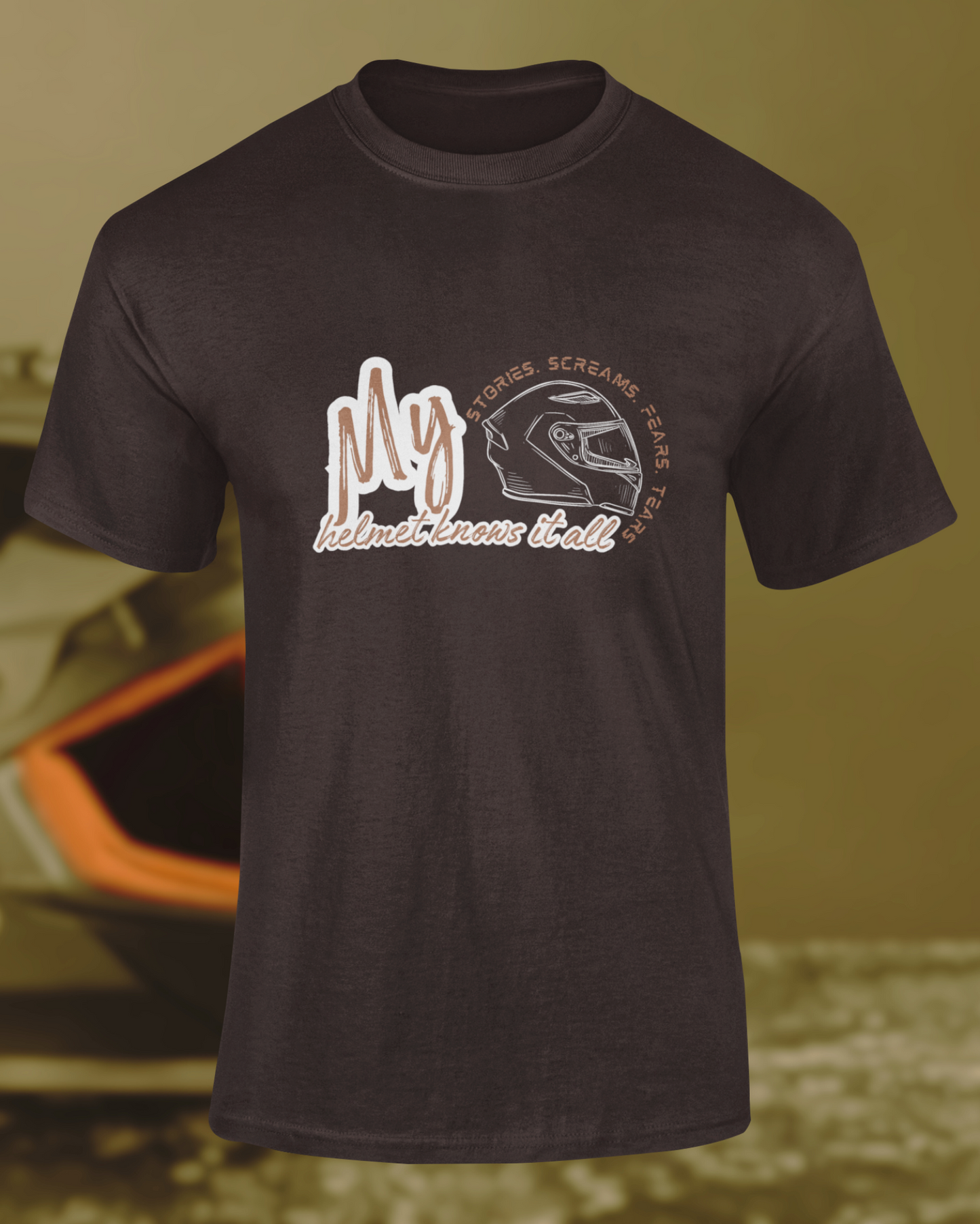 Biker T-Shirt | My Helmet Knows It All