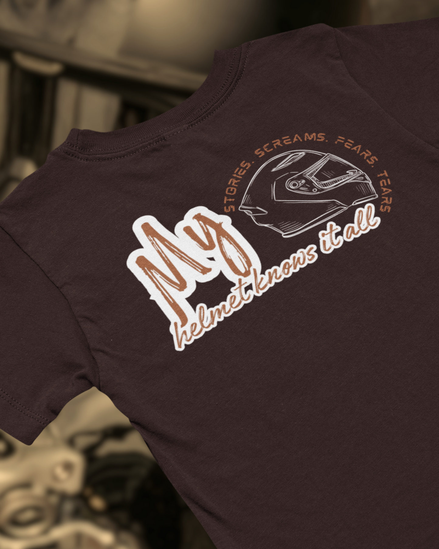 Biker T-Shirt | My Helmet Knows It All