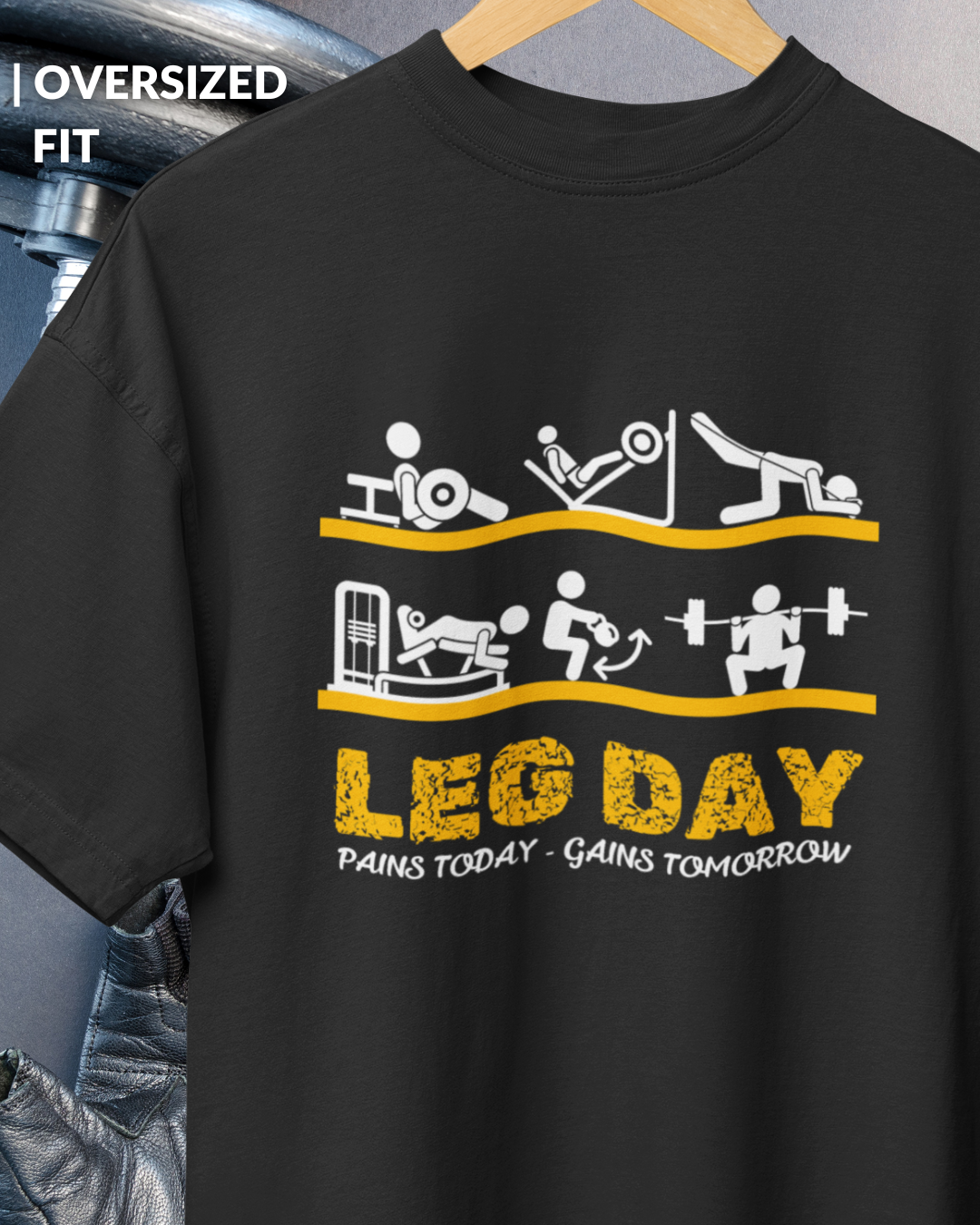 Oversized Gym T-shirt | Leg Day