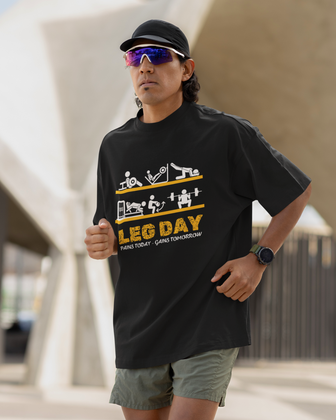 Oversized Gym T-shirt | Leg Day