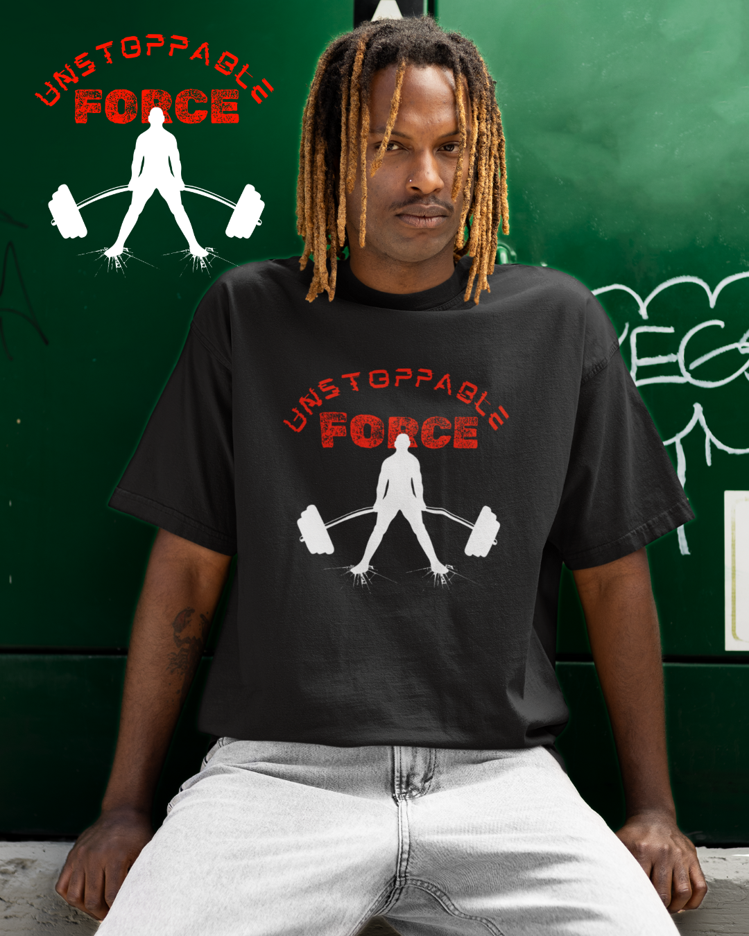 Oversized Gym T-Shirt | Unstoppable Force