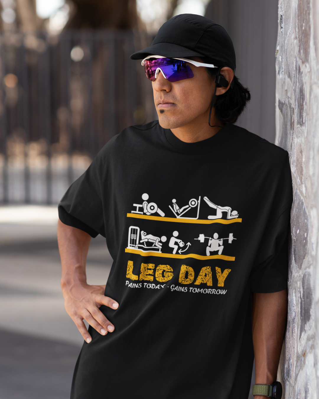 Oversized Gym T-shirt | Leg Day