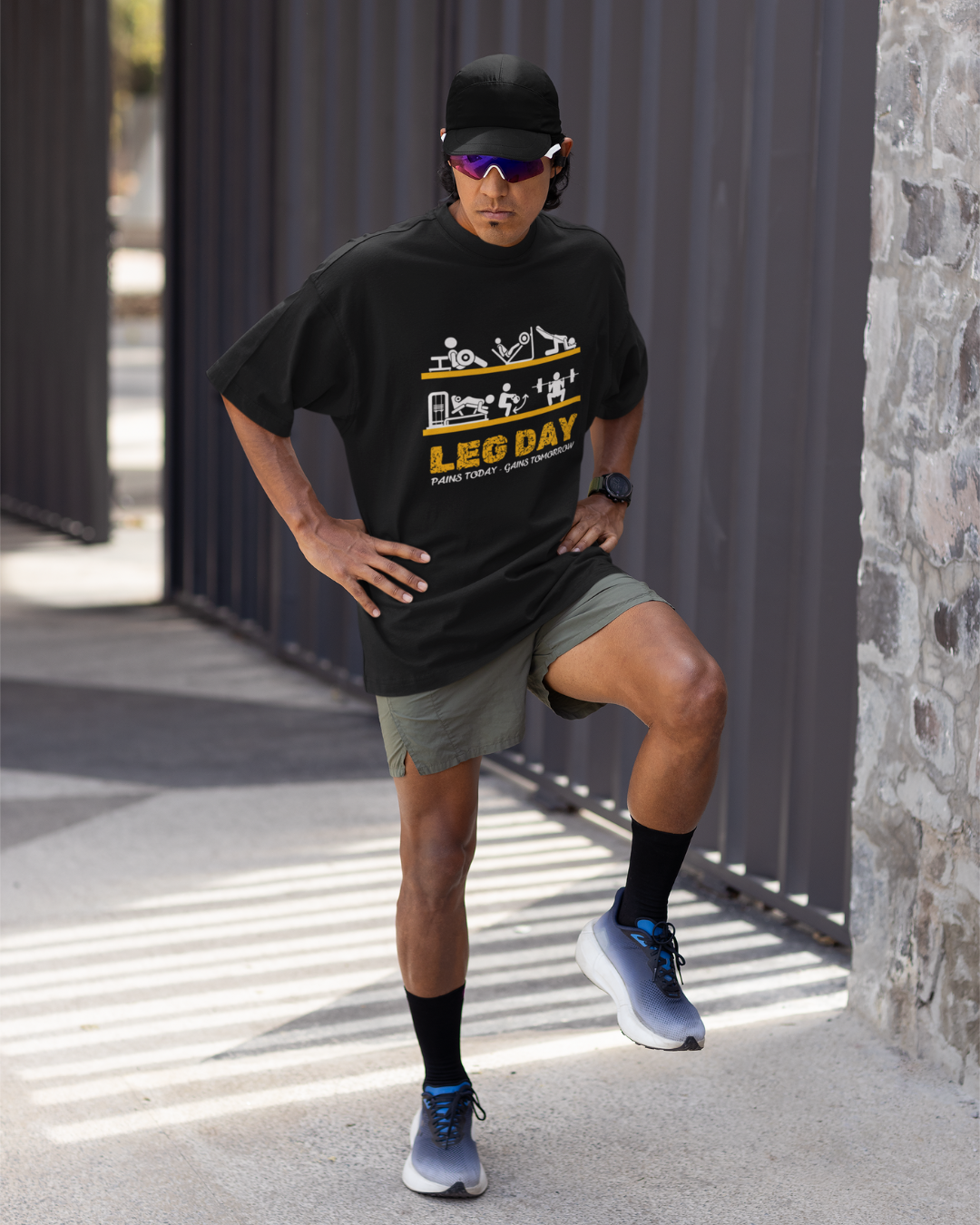 Oversized Gym T-shirt | Leg Day