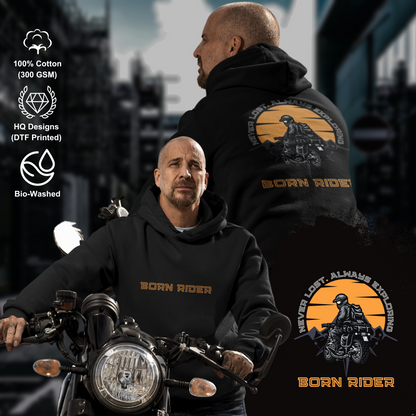 Born Biker - Double sided printed hoodie