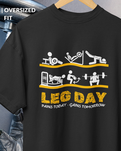 Oversized Gym T-shirt | Leg Day