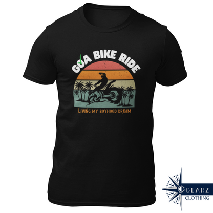 Bike Ride to Goa - Black T-shirt