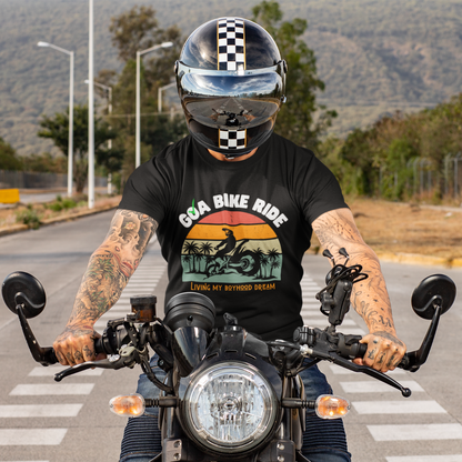 Bike Ride to Goa - Black T-shirt