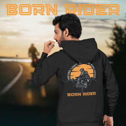 Born Biker - Double sided printed hoodie